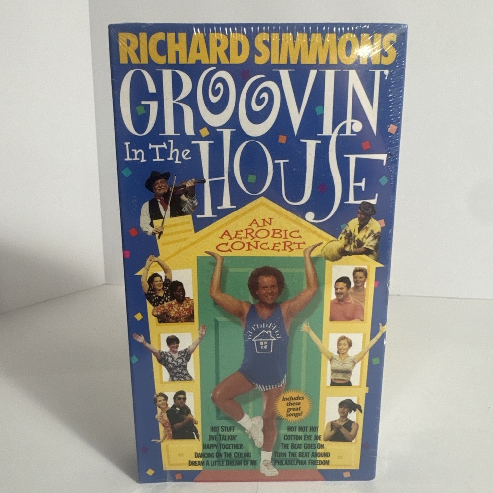 New Richard Simmons (VHS, 1998) Groovin In‎ The House Jazzercise ~Sealed